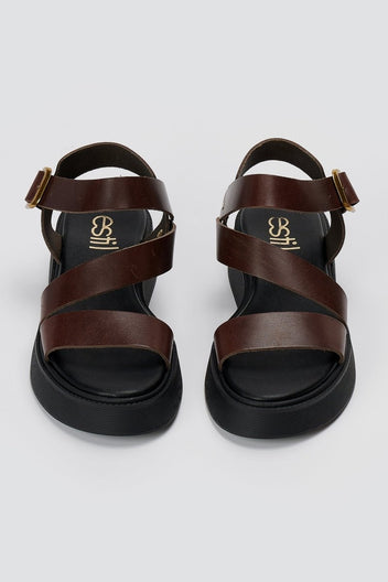 Estil - Platform Sandals - Brown Matte
