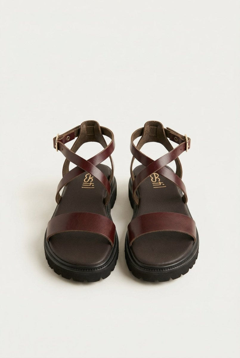 Estil - Platform Sandals - Brown Matte