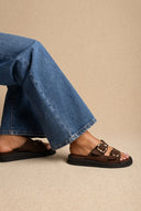 Estil - Platform Sandals - Brown Suede