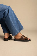 Estil - Platform Sandals - Brown Suede