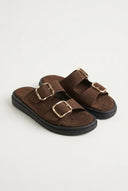 Estil - Platform Sandals - Brown Suede