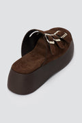 Estil - Platform Sandals - Brown Suede