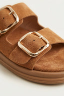 Estil - Platform Sandals - Camel Suede