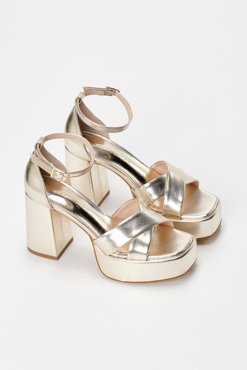 TFP - Platform Sandals - Gold