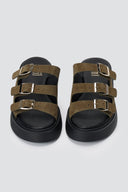 Estil - Platform Sandals - Olive Suede
