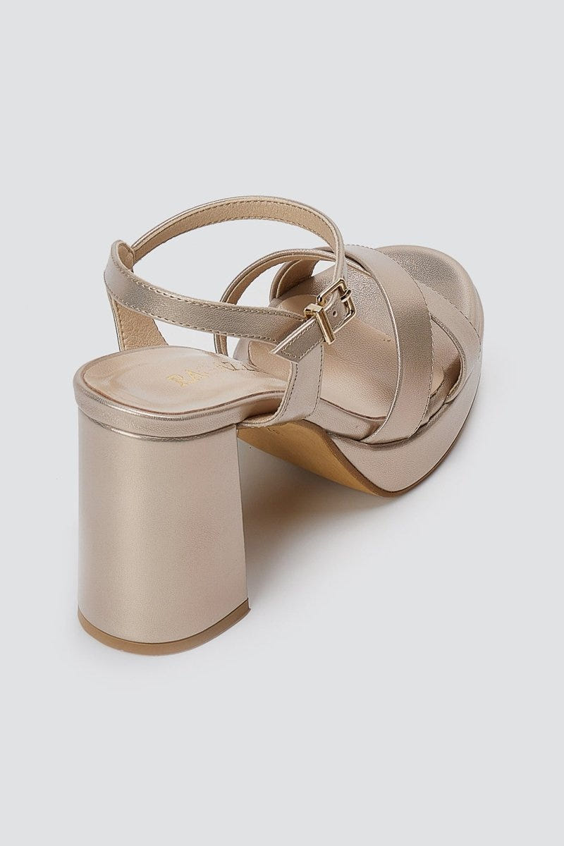 RAGAZZA - Platform Sandals - Sand Matte