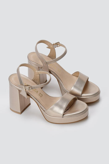 RAGAZZA - Platform Sandals - Sand Matte
