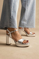 RAGAZZA - Platform Sandals - Silver Metallic