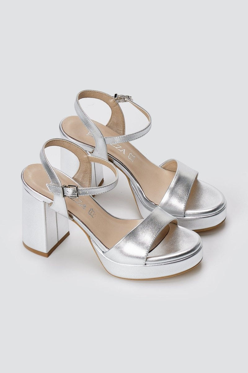 RAGAZZA - Platform Sandals - Silver Metallic