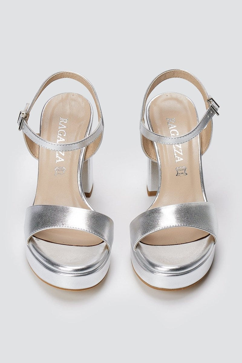 RAGAZZA - Platform Sandals - Silver Metallic