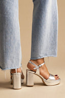 RAGAZZA - Platform Sandals - Silver Metallic