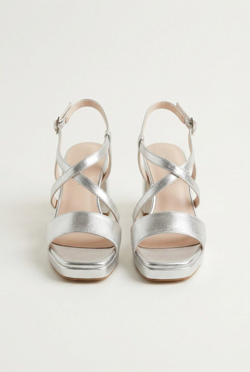 TFP - Platform Sandals - Silver Metallic