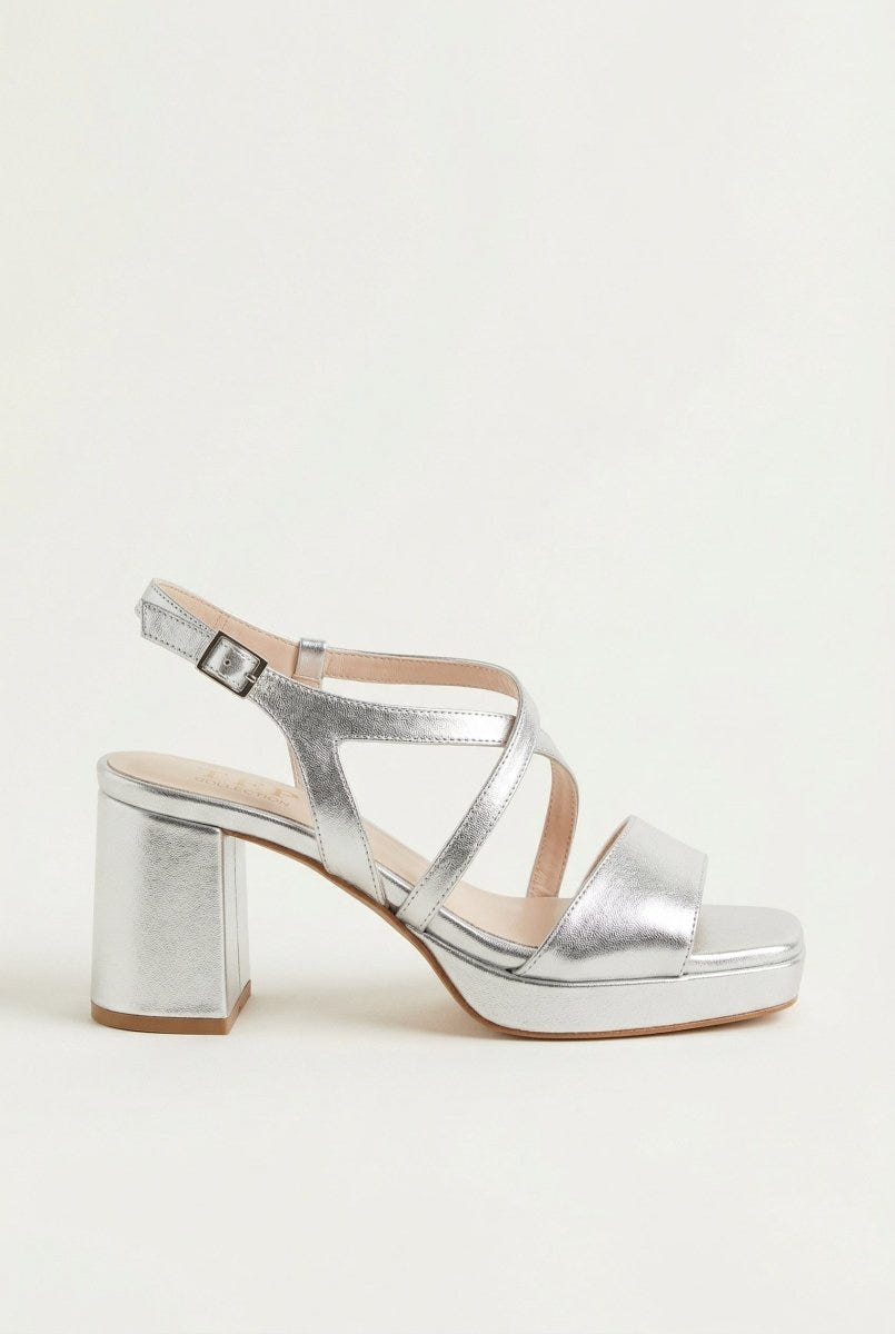 TFP - Platform Sandals - Silver Metallic