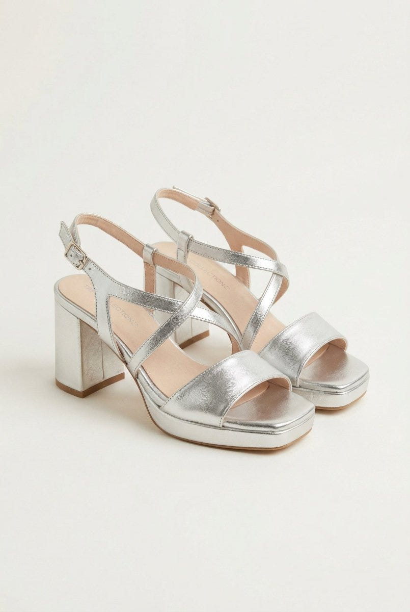 TFP - Platform Sandals - Silver Metallic