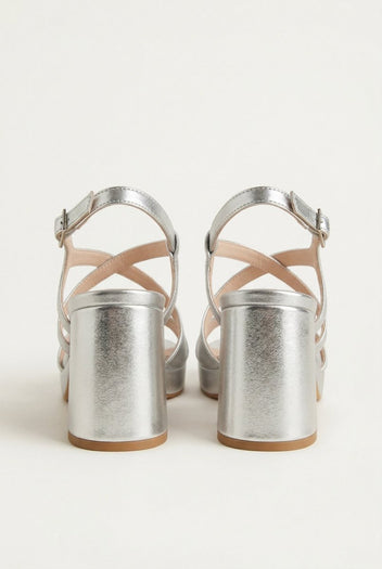 TFP - Platform Sandals - Silver Metallic