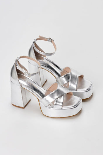 TFP - Platform Sandals - Silver