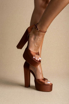 Tan satin