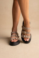 Estil - Platform Sandals - Taupe Suede