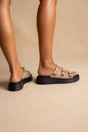 Estil - Platform Sandals - Taupe Suede