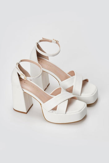 TFP - Platform Sandals - White Matte