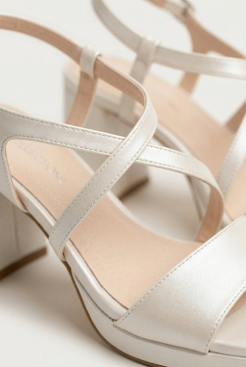 TFP - Platform Sandals - White Pearl