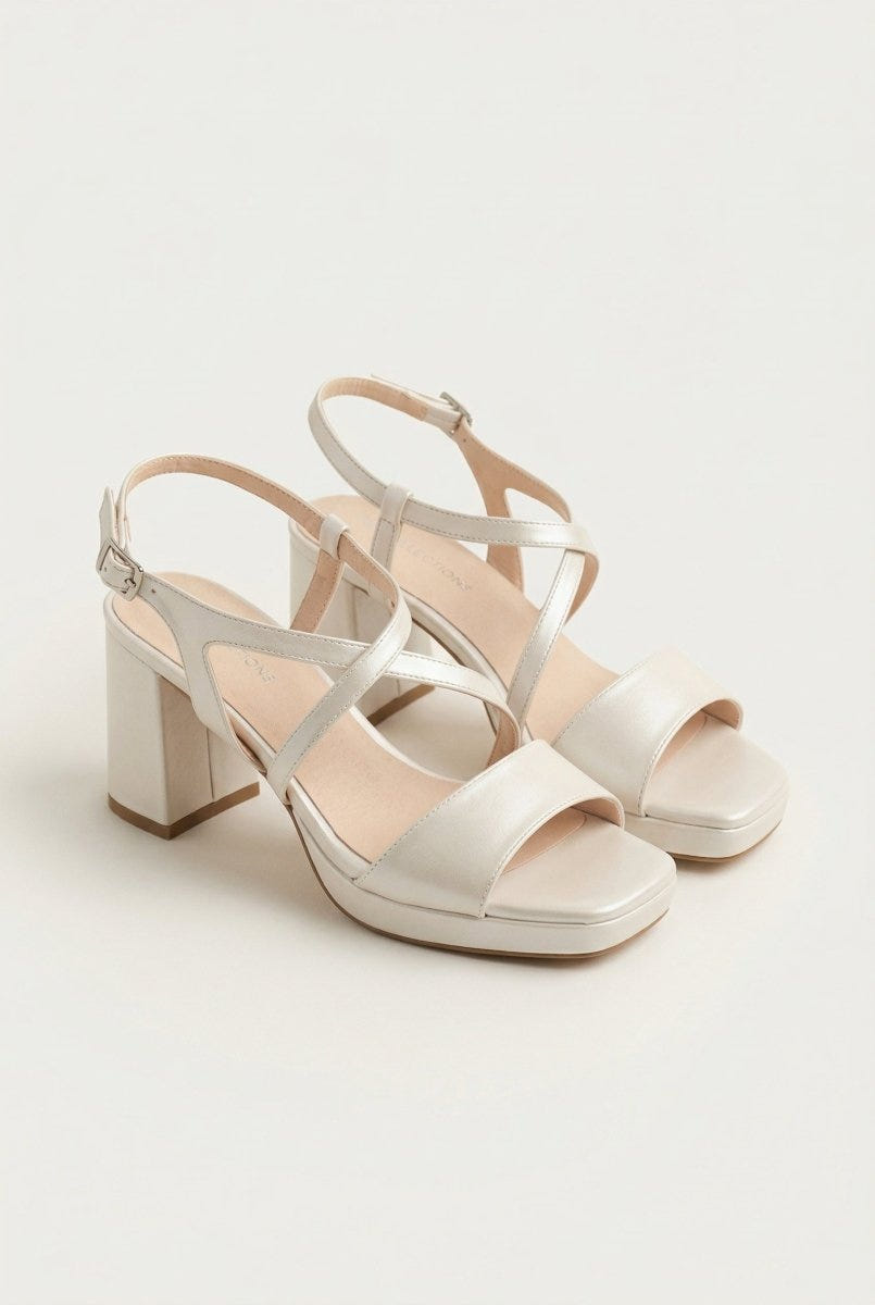 TFP - Platform Sandals - White Pearl