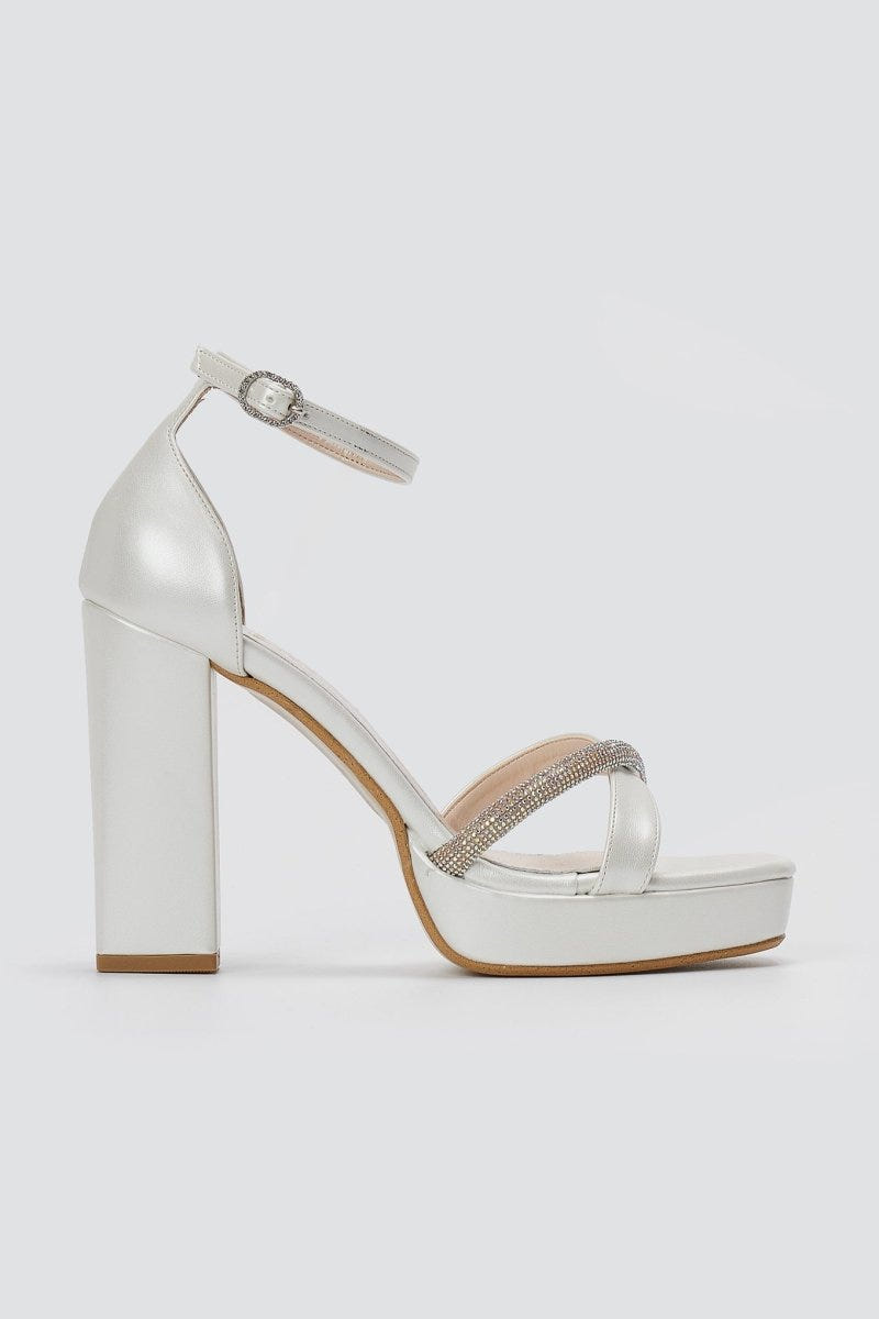TFP - Platform Sandals - White Pearl
