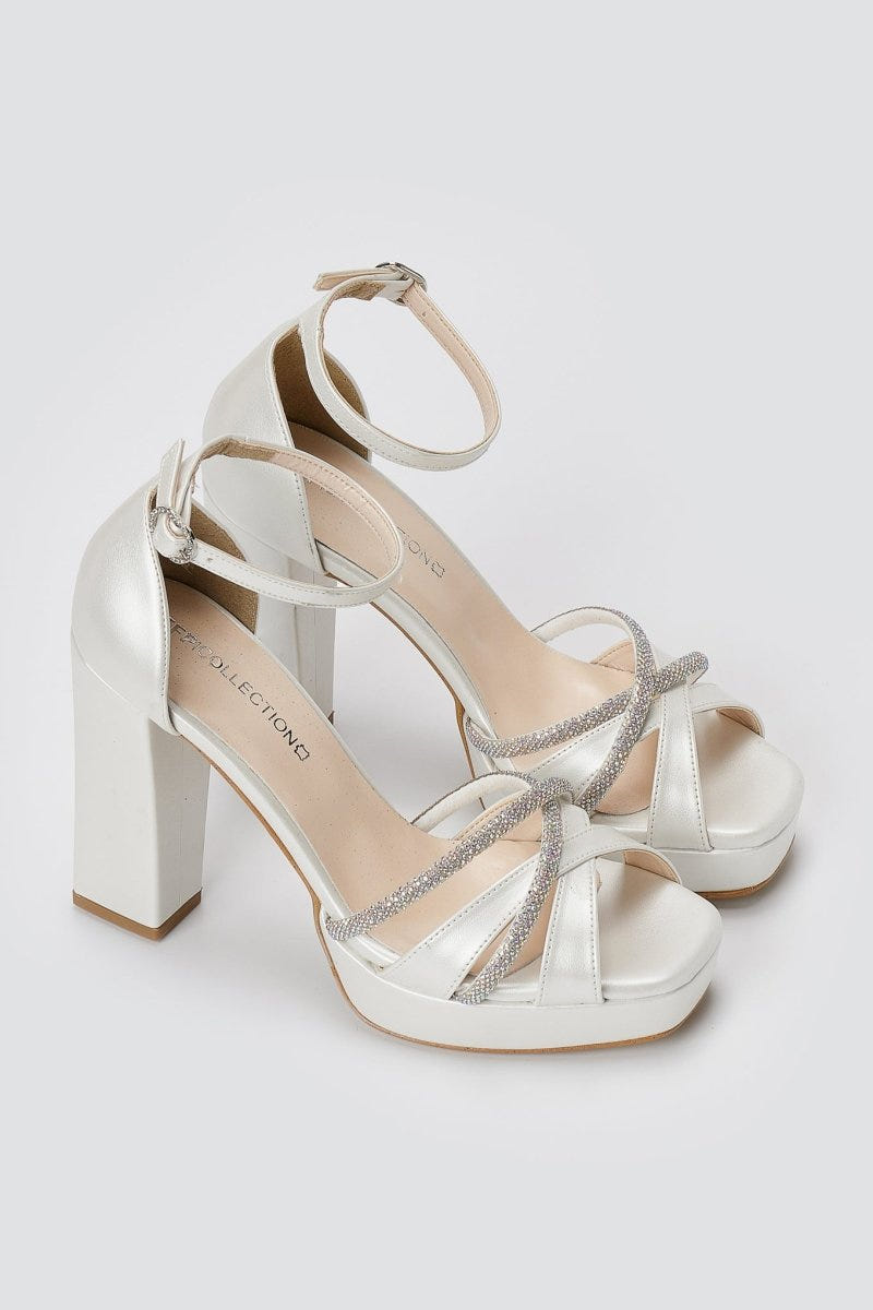 TFP - Platform Sandals - White Pearl