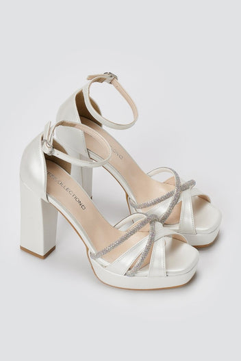 TFP - Platform Sandals - White Pearl