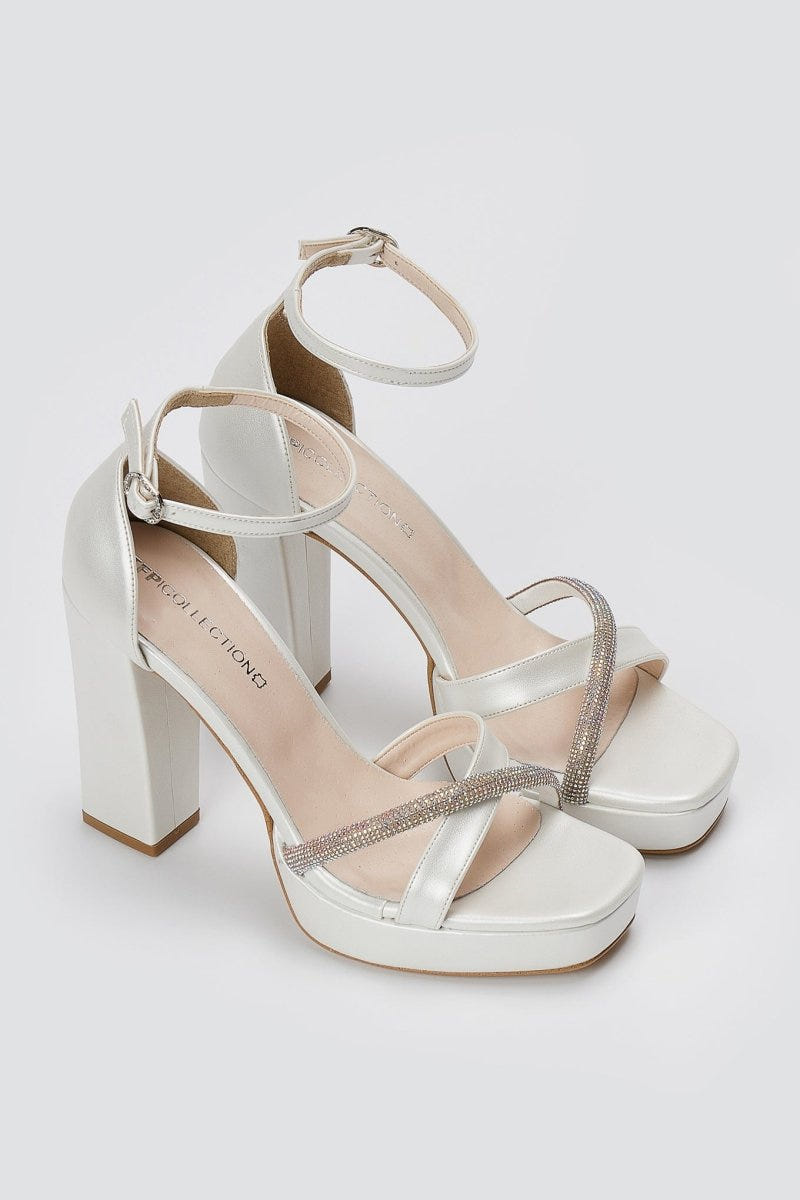 TFP - Platform Sandals - White Pearl