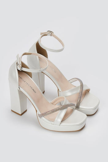 TFP - Platform Sandals - White Pearl