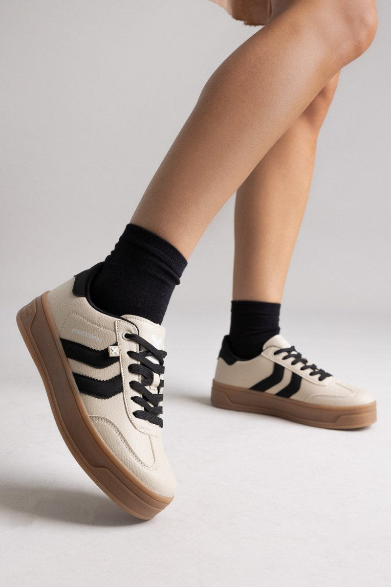 Platform Sneakers XTI 144585 - Beige Matte - thefashionproject.gr - Xti Footwear