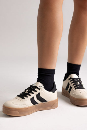 Platform Sneakers XTI 144585 - Beige Matte - thefashionproject.gr - Xti Footwear