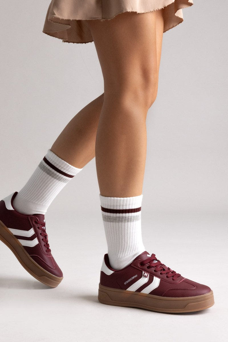 Platform Sneakers XTI 144585 - Bordeaux Matte - thefashionproject.gr - Xti Footwear