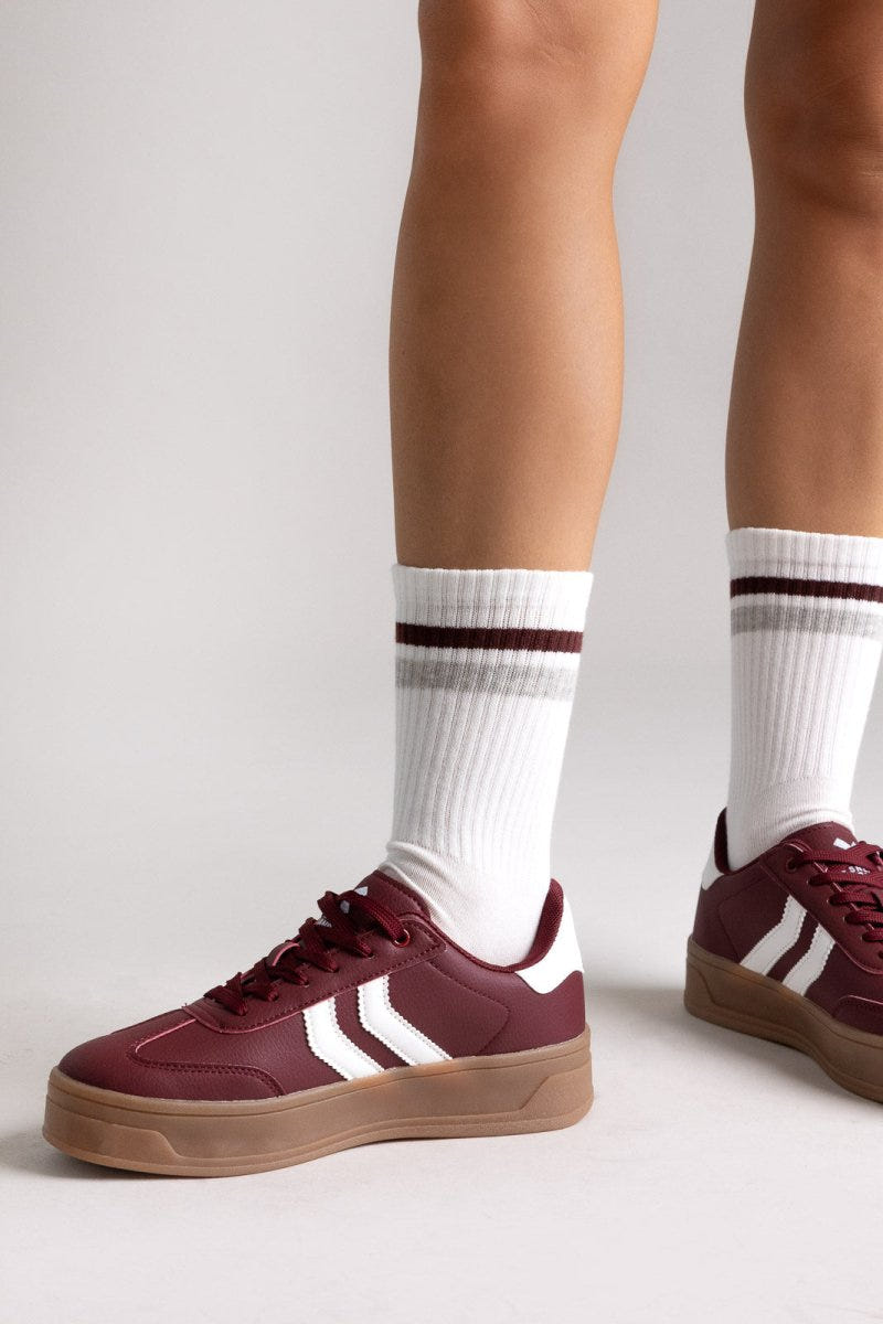 Platform Sneakers XTI 144585 - Bordeaux Matte - thefashionproject.gr - Xti Footwear