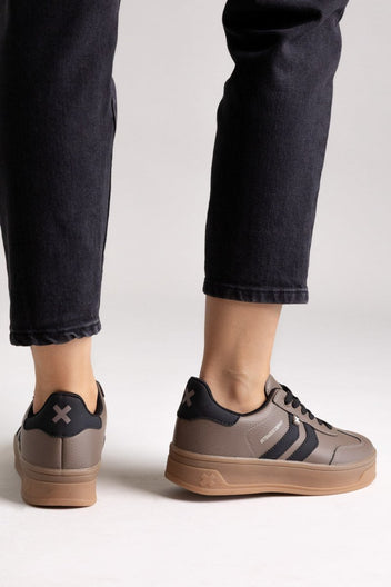 Platform Sneakers XTI 144585 - Taupe Matte - thefashionproject.gr - Xti Footwear