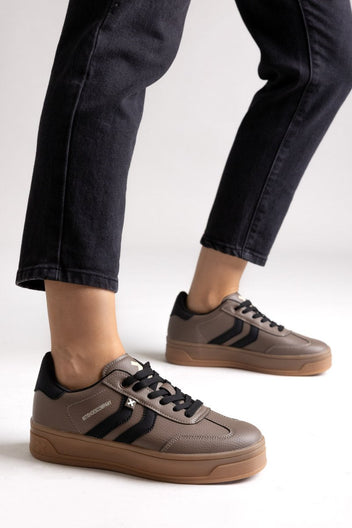 Platform Sneakers XTI 144585 - Taupe Matte - thefashionproject.gr - Xti Footwear
