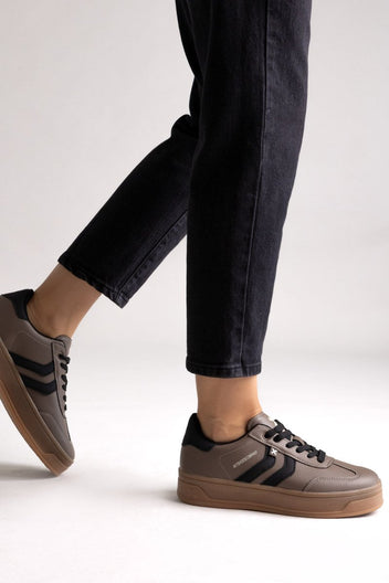 Platform Sneakers XTI 144585 - Taupe Matte - thefashionproject.gr - Xti Footwear