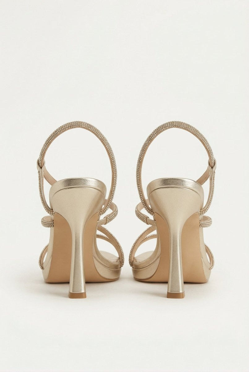 TFP - Platform Stiletto Sandals - Gold