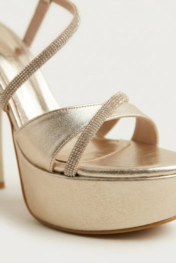 TFP - Platform Stiletto Sandals - Gold