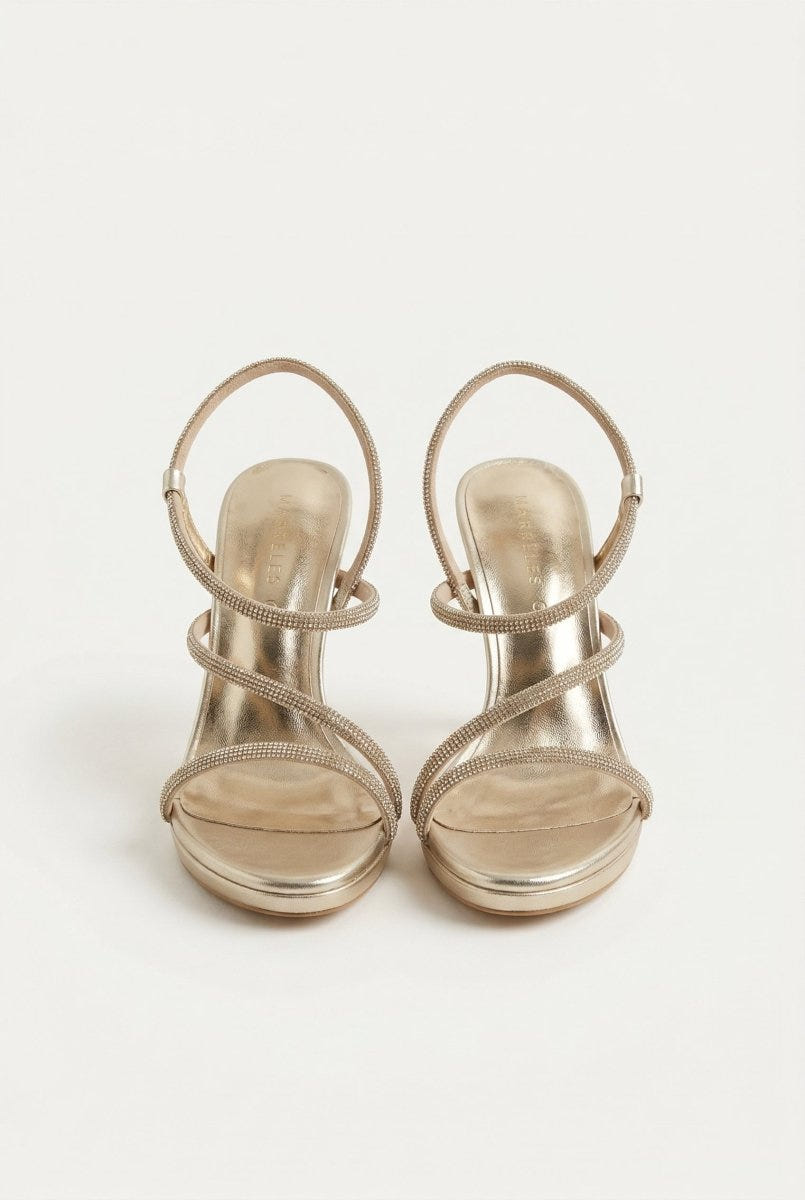 TFP - Platform Stiletto Sandals - Gold