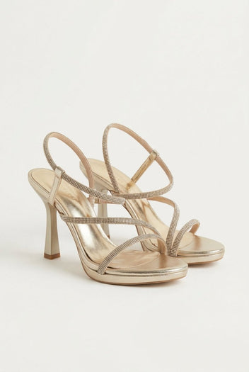 TFP - Platform Stiletto Sandals - Gold