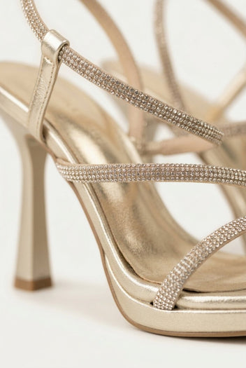 TFP - Platform Stiletto Sandals - Gold