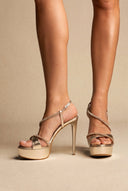TFP - Platform Stiletto Sandals - Gold