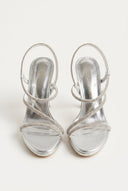 TFP - Platform Stiletto Sandals - Silver Metallic