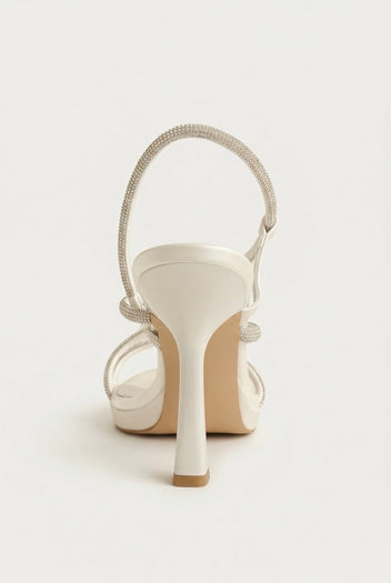 TFP - Platform Stiletto Sandals - White Pearl