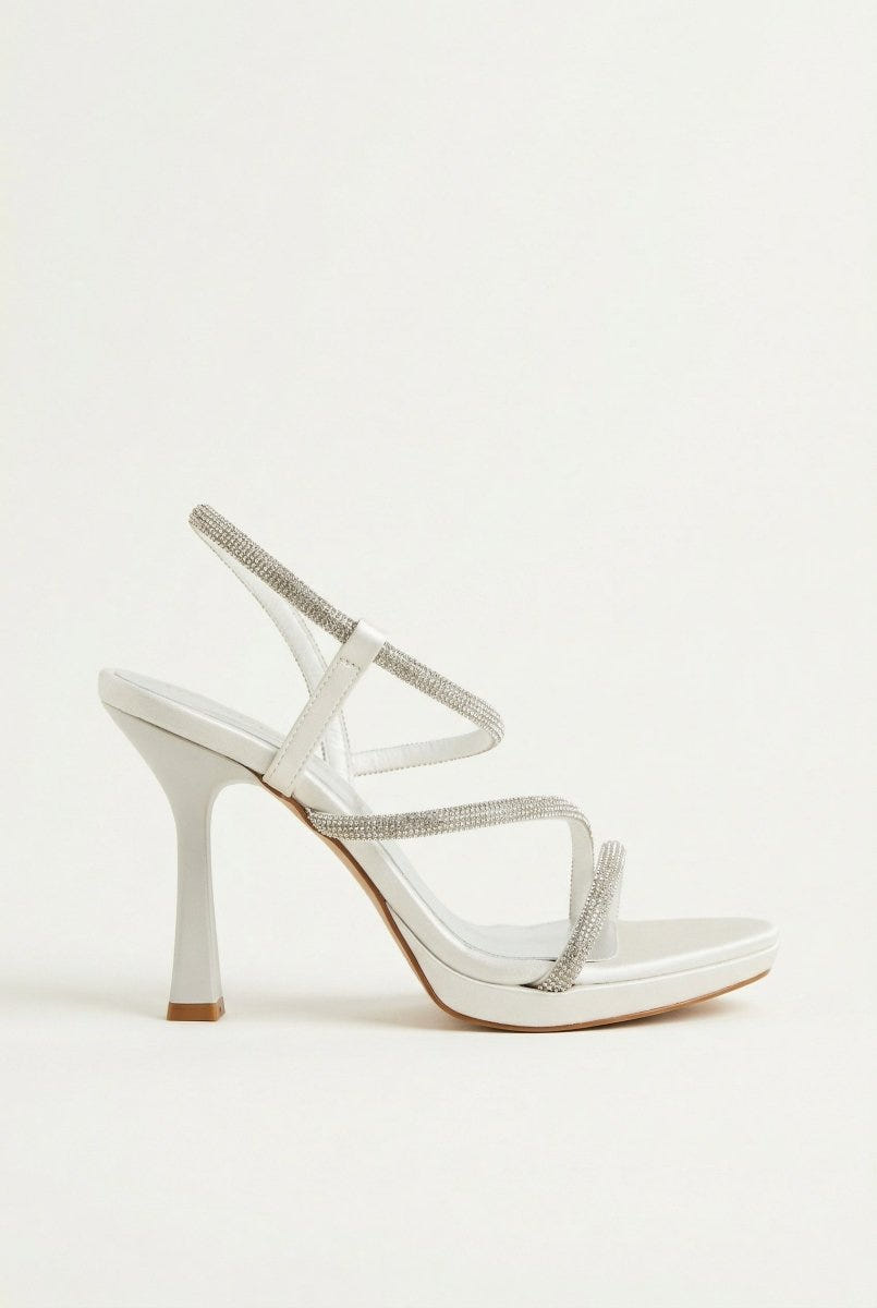 TFP - Platform Stiletto Sandals - White Pearl