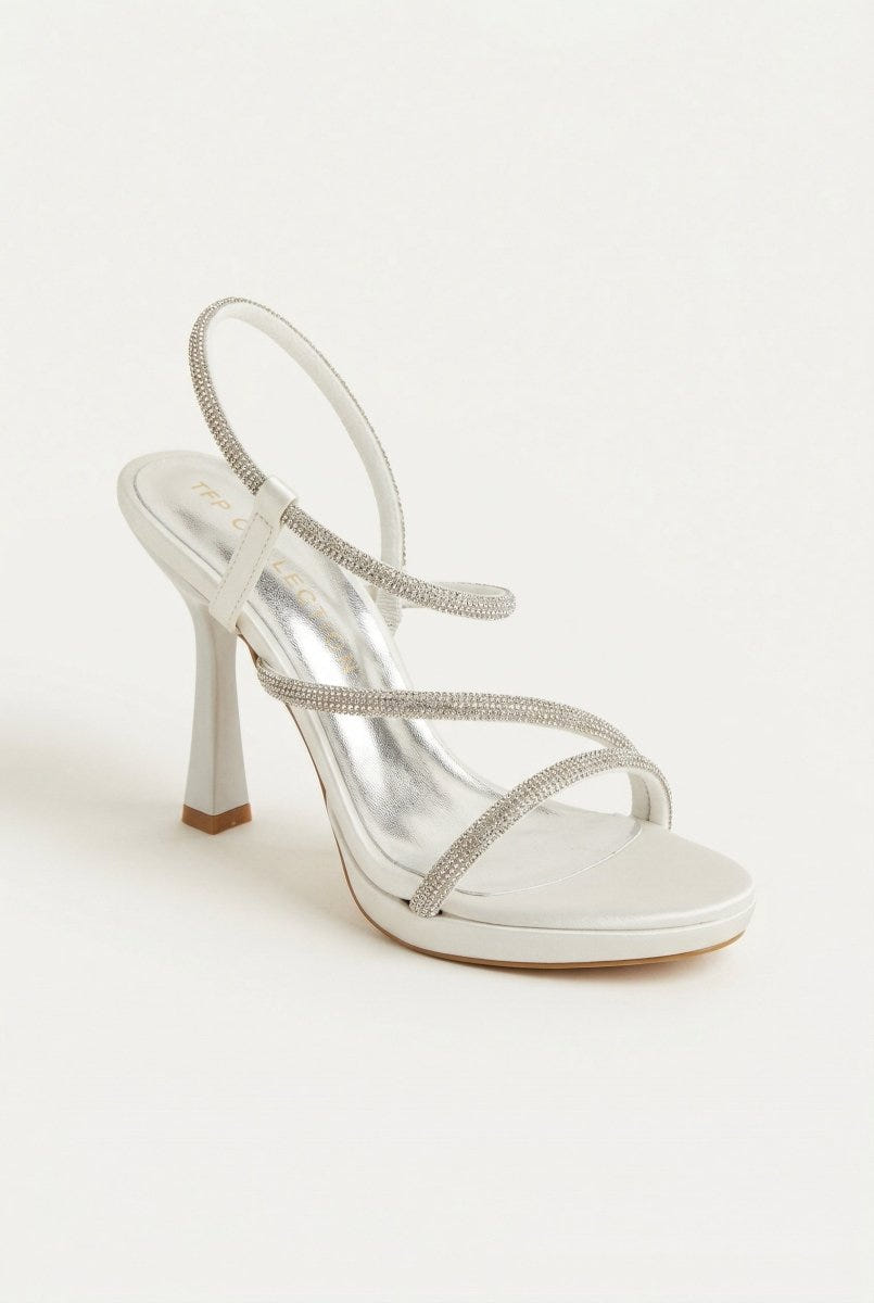 TFP - Platform Stiletto Sandals - White Pearl