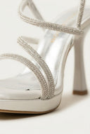 TFP - Platform Stiletto Sandals - White Pearl