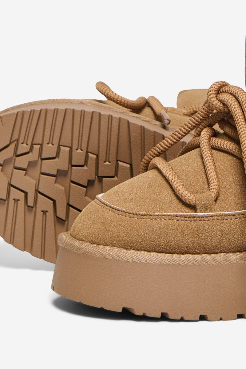 Platform Winter Boots ONLY 15355775 - Camel Suede - thefashionproject.gr - ONLY